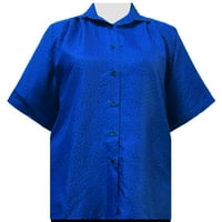 Personal Touch Women's Plus majica s kratkim rukavima, bluza za ispis s nacrtom - Royal Flo - 6x