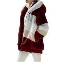 Zimski kaputi sa kapuljačom za žene vunene ekstremno hladno vremenske odjeće Ležerne prilike zadebljane