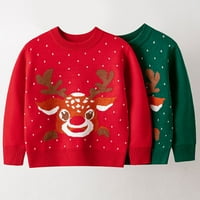 Popvcly ružni božićni džemper za dječje dječje djece Dječji plemen džemper dječji pulover Duks košulje