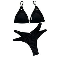 Žene dvije kupaće odijele guraju se bikini set Halter kupaći kostim vintage kupaći kostimi