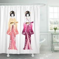 žene u kimono svijetlo ružičastoj i breskvi boje kupatilo za kupatilo za kupanje