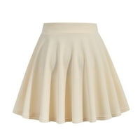 Mrat suknja nagnute suknje za žene dame Ljeto modni casual čvrstog visokog struka kratkak suknja visoka