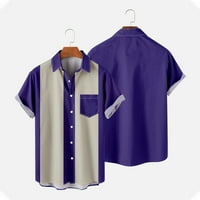 Muška majica Clearence Plus size Casual Curni tasteri Plaža sa džepom Bluza s kratkim rukavima