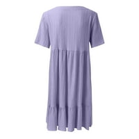 Haljine za odmor za žensku plažu ljetna duga haljina s džepovima Ženska ležerna modna košulja u obliku