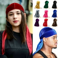 Harmtty herapscarf kapa hip hop čvrsta boja elastična prevelika odjeća za glavu odjeća Velvet ženski