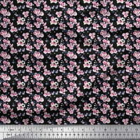 Soimoi pamučni dres tkanine cvjetni umjetnički ispis tkanina od dvorišta široko