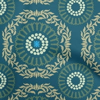 Onuone pamučni dres teal plave tkanine Azijski ukrasni šivanje zanata za šivanje tkanine otisci dvorišta