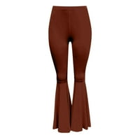 Bell donje hlače za žene joga hlače Ženska modna ležerna temperatura Čvrsta boja pletena mikro vučna