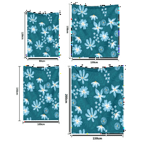 Southwest flanel pokrivač s jastučnicima za sofona kauč Ljeto šareno pozadinsko bacanje pokrivačkih