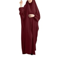 Knqrhpse casual haljine za žene Žene Ležerne prilike puštene Robe Abaya Arap Kaftan Robe haljina Crvena