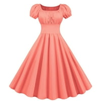 Duga ljetna haljina haljina za zabavu 60s žene Vintage Swing Retro 50-ih ljetna ženska haljina kratkih