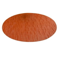 Hevirgo bambuo Tekstura Tekstura Placemat Ovalni oblik PVC Kuhinja Trpezarijski stol Mat za restorane