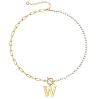 Biserna ogrlica za žene 14K pozlaćene njezine početne ogrlice za žene nakit pokloni