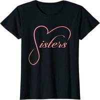 Ženske sestre Dizajn srca Sijerve Love Family Sis majica