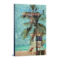 Santa Cruz, Kalifornija, Plaža i Spasilačka baraka, Van Gogh Style