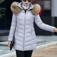 Binmer zimski kaput za žene plus veličine kratki pamučni prsluk vanjski pamučni jakni