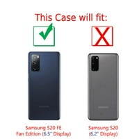 Slim-Fit zaštitna futrola za telefon za Samsung Galaxy S Fe 5G ventilator, sa zaštitnikom zaslona od