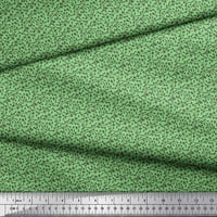 Soimoi Green Rayon tkanina šablona odlazi na štamparsku tkaninu širom dvorišta