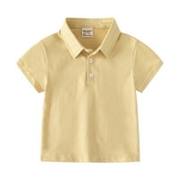 Ljetne košulje za dječje dječje toddler flannel košulja Jakna Soild kratki rukav s majicama za djecu