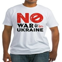 Cafepress - Nema rata u Ukrajini ugrađenoj majici - ugrađena majica, vintage fit meko pamučni tee