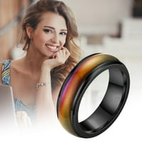 Kreativna promjena boje prsten atraktivni i privlačni prsten za muža i ženu zlatni broj 6