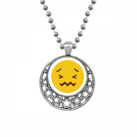 Grozna žuta slatka ogrlica za chat ogrlice Privjesak Retro mjesec zvijezde nakit