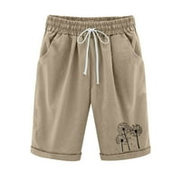 Wofedyo teretni hlače Žene Ljeto Summer Visoko stručni pamuk Pantneoon Pants Plus veličine Kratke hlače
