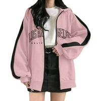 Duksevi za žene Y2K Y2K dukserica Zip up hoodie comfy plus size Slatke jakne tinejdžerske djevojke Ležerne