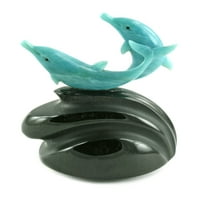 Plavi kvarcni delfinski rezbarenje zamršene izrade