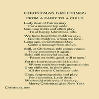 X-Carroll, Lewis Alice's in Wonderland Božićni pozdrav iz vile do dječjeg plakata ispisa