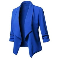 FVWitlyh Blazer haljina za ženski elegantni otvoreni prednji nosač za vrat Blazer radna odjeća jakna