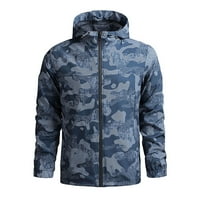 Loyisvidion muške jakne jesen i zimski slobodno vrijeme plus veličina na jaknu za odjeću Mornarička