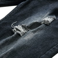Hlače Hlače za muškarce Casual patentni patentni patentni patentni vitki povremeni traper kratke hlače
