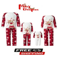 Božićne pidžame za obitelj podudaranje porodičnih božićnih pidžama set PJS Holiday Xmas Obiteljska jammies