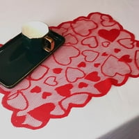 U Valentinovo ljubavni stil čipkasti stol zastava Crvena ljubavna stola Zastava za zastavu za zastavu
