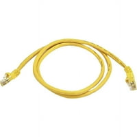 Mono Cat5e 24AWG UTP Ethernet mrežni zakrbni kabel, 3ft žuta