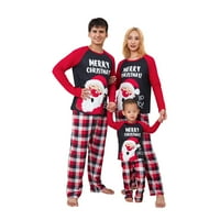 Božićna porodica Pajamas Holiday Christma Pajama Porodica Podudaranje PJS Podesite spavanje Jeleer Xmas