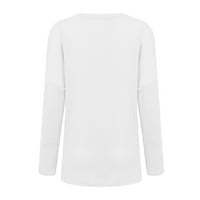 Košulje s dugim rukavima za žene Ženski V-izrez Fashion Minimalistički casual split plus veličina labav