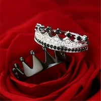 DUHGBNE dvotonski dijamantski izvrsnog set prstena Popularno izvrsno par prsten 6 ~ 11
