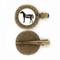 Konjski crno-bijeli životinjski kolica za glavu Brooch Clip Clip bareta