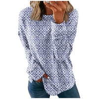 Bluze za žene Ženske košulje s dugim rukavima Grafički otisci Bluze Crew Crt