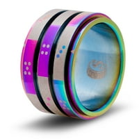 Critccess 3D6PIPS kockica prstena sa trostrukim bočnim dimnim spinnerom sa pips-om
