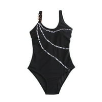 Summersalt Sružanja za žene kupaći kostimi za žene Plus u klonu Bikinis Halter Beach crna s