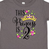 Inktastic Ova princeza je dva druga rođendanski poklon za majicu Toddler Girl