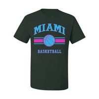 Divlji Bobby Grad Miami Mia Košarka Fantasy Fan Sports Muška majica, Šumski zeleni, X-veliki
