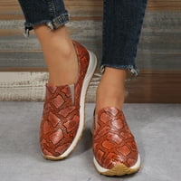 Žene Loafers Dame Fashion Snake Print Koža Komforne guste natljesne povremene sportske cipele