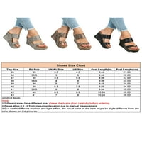 WAZSHOP Womens Wedge Sandal Ljeto Flip Flops Beach Sandals Modna platforma Klizači Dame Papuče Otvoreno