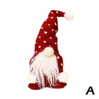 Božićni gnome plišana santa lutka xmas gonk patuljak ukras ukrasa za demonstruaciju poklon q8f0