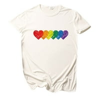Ljetna bluza Žene Pride Rainbow Zastava vrhovi Tunički pulover kratkih rukava majica Majica Dame Top