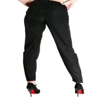 Avamo ženske šifonske ravne dno noge za crtanje labavih pantalona Ladies obrezan sportski salon